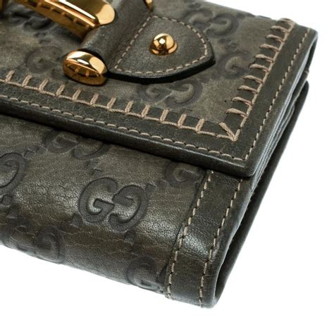 gucci grey wallet|gucci guccissima wallet.